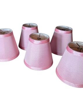 Pink Satin Mini Lampshade Set - Home Accents Decor
